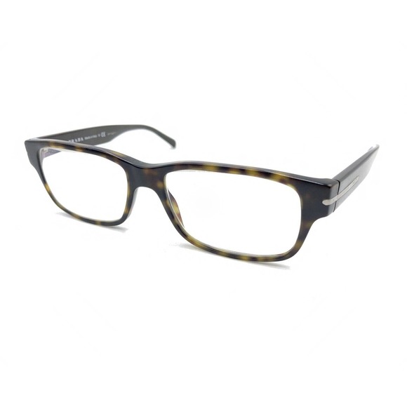 Prada VPR 22R HAQ-1O1 Satin Brown Tortoise Eyeglasses Frames 54-16 145 Italy - Picture 8 of 12